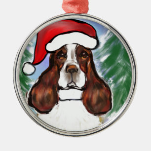 ENGLISH SPRINGER SPANIEL METAL ORNAMENT