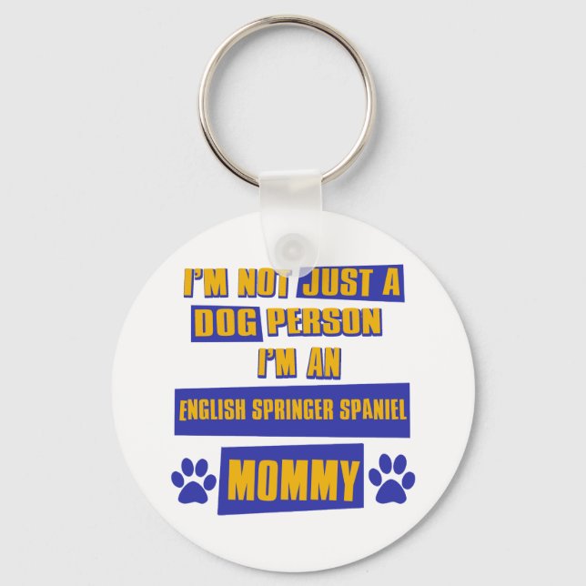 English Springer Spaniel Mommy Keychain (Front)