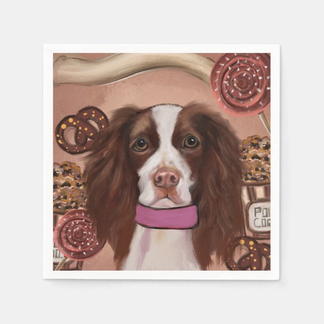 English Springer Spaniel    Napkin (Front)
