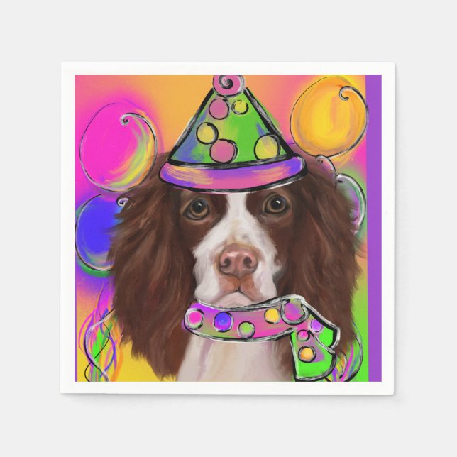 English Springer Spaniel             Napkin (Front)