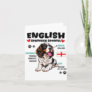 English Springer Spaniel Owner Funny Dog Lover Card