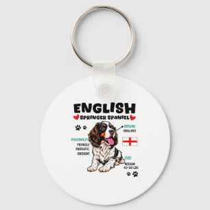 English Springer Spaniel Owner Funny Dog Lover Keychain
