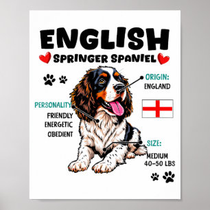 English Springer Spaniel Owner Funny Dog Lover  Poster