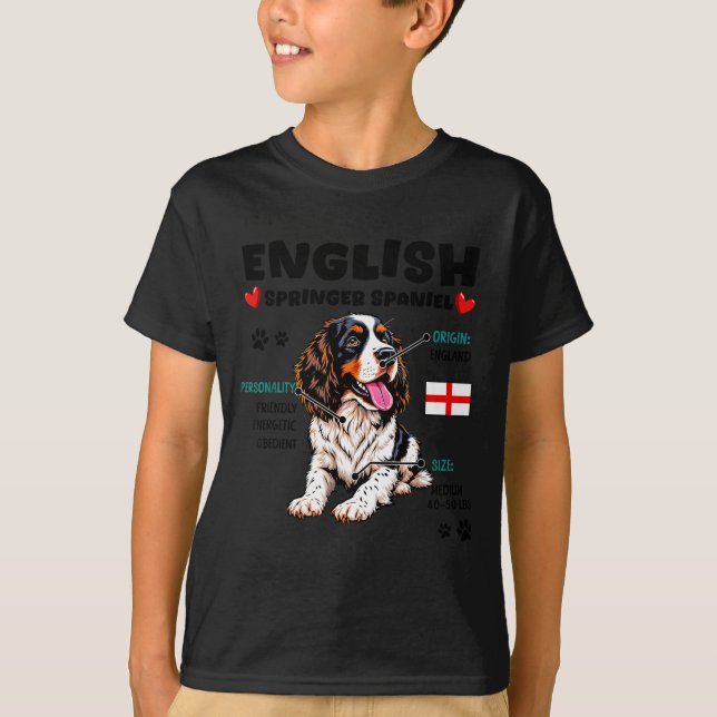 English Springer Spaniel Owner Funny Dog Lover  T-Shirt (Front)
