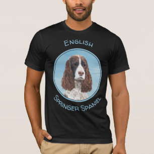 English Springer Spaniel Painting Original Dog Art T-Shirt