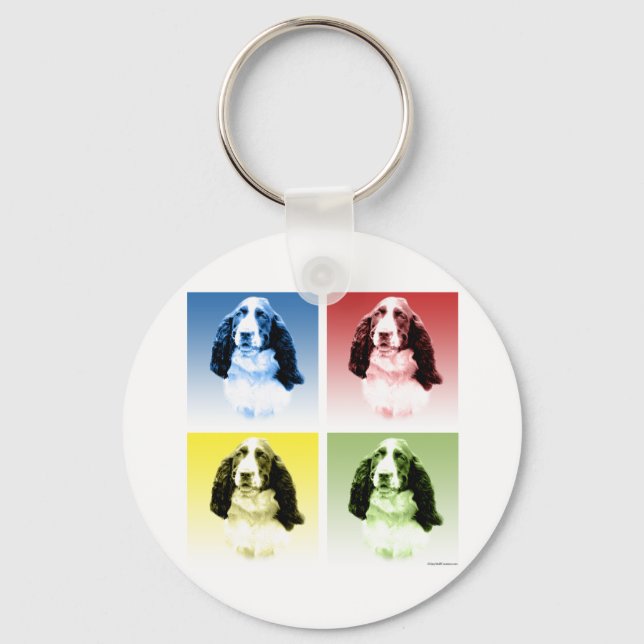 English Springer Spaniel Pop Keychain (Front)