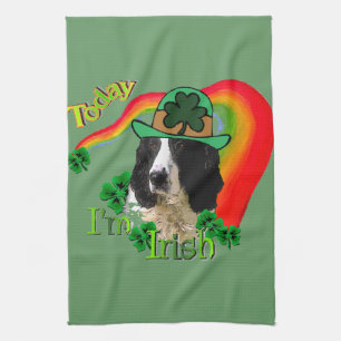 English Springer Spaniel St Pattys Kitchen Towel