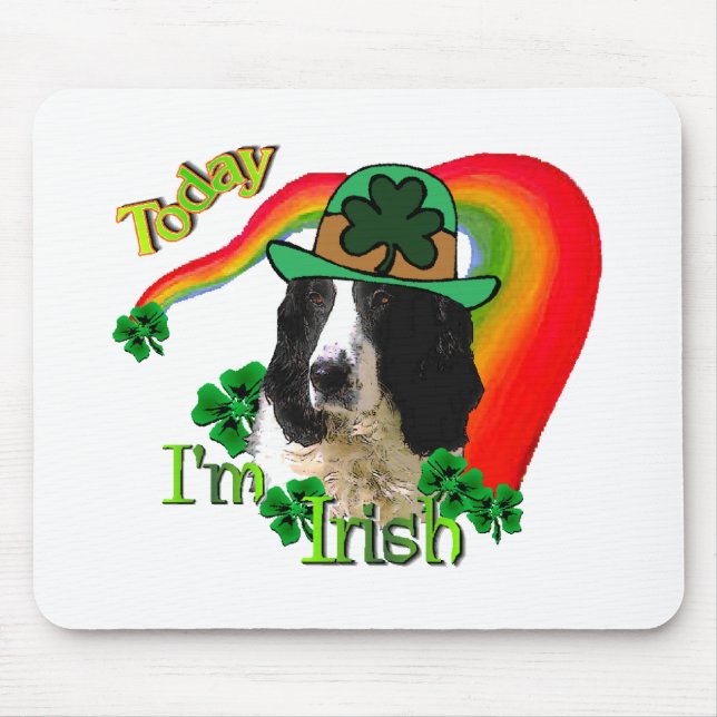 English Springer Spaniel St Pattys Mouse Pad (Front)
