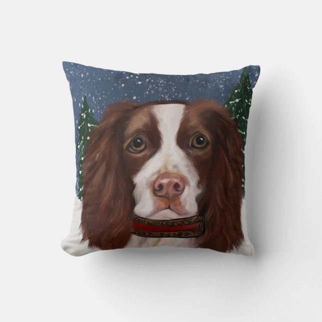 ENGLISH SPRINGER SPANIEL  THROW PILLOW (Front)