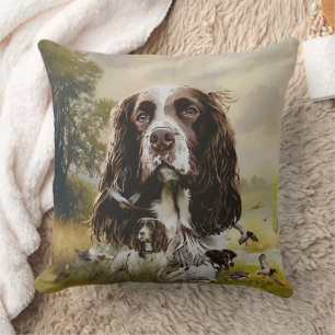 English Springer Spaniel Throw Pillow