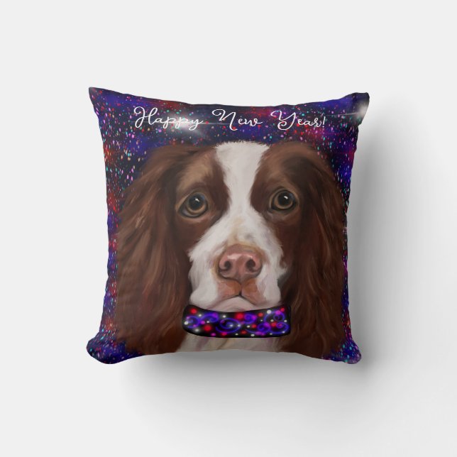 English Springer Spaniel   Throw Pillow (Front)