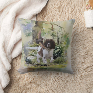  English Springer Spaniel  Throw Pillow