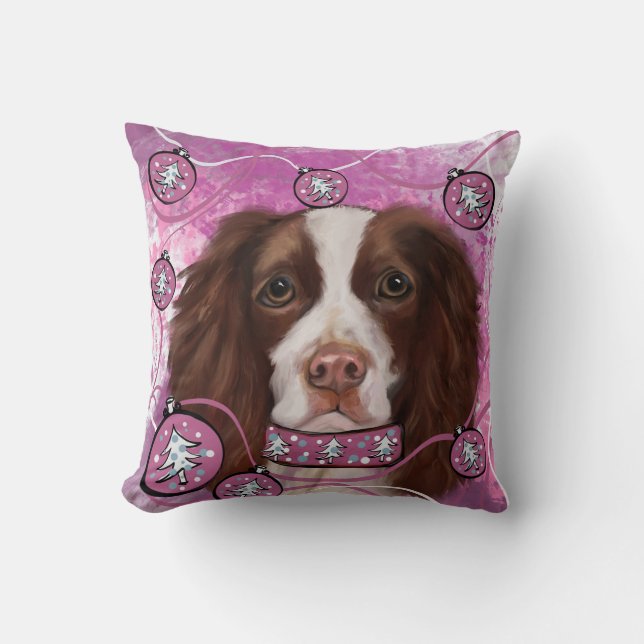 ENGLISH SPRINGER SPANIEL   THROW PILLOW (Front)