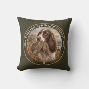 English Springer Spaniel Throw Pillow