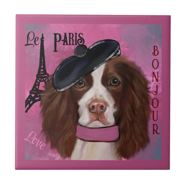 English Springer Spaniel     Tile (Front)