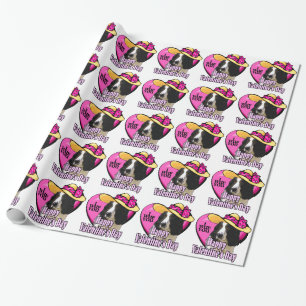English Springer Spaniel Valentines Day Wrapping Paper