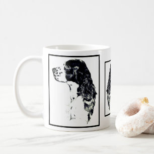 English Springer Spaniel Vintage Art Coffee Mug