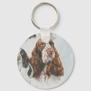 English Springer Spaniel wGhost Keychain