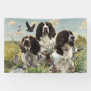 English Springer Spaniels ,Art Banner