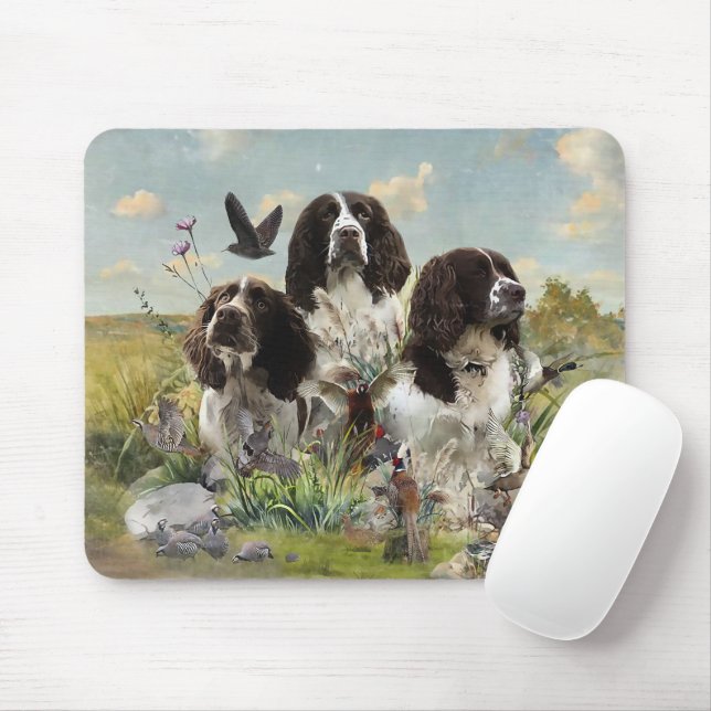 English Springer Spaniels ,Art Mouse Pad (With Mouse)
