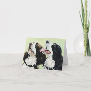 English Springer Spaniels Art Note Cards