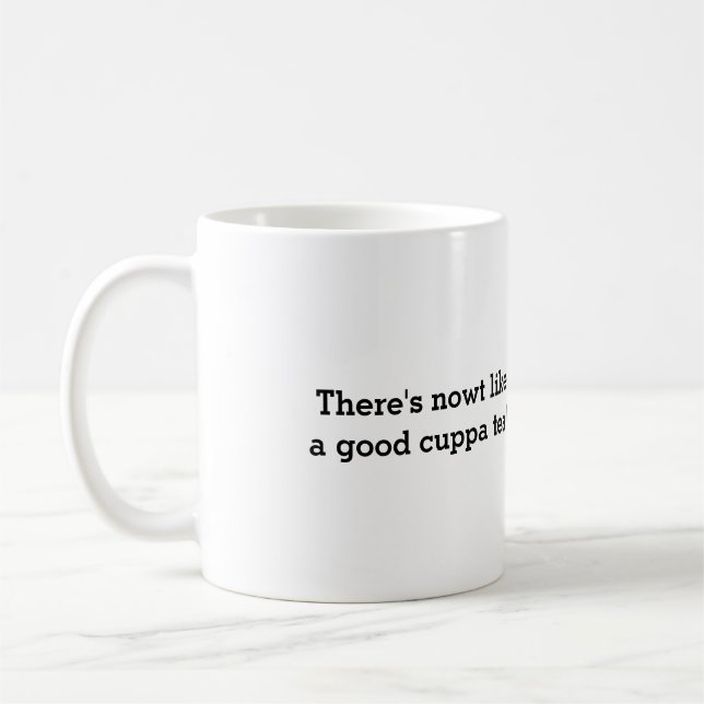 English Tea Saying+British Flag Coffee Mug (Left)