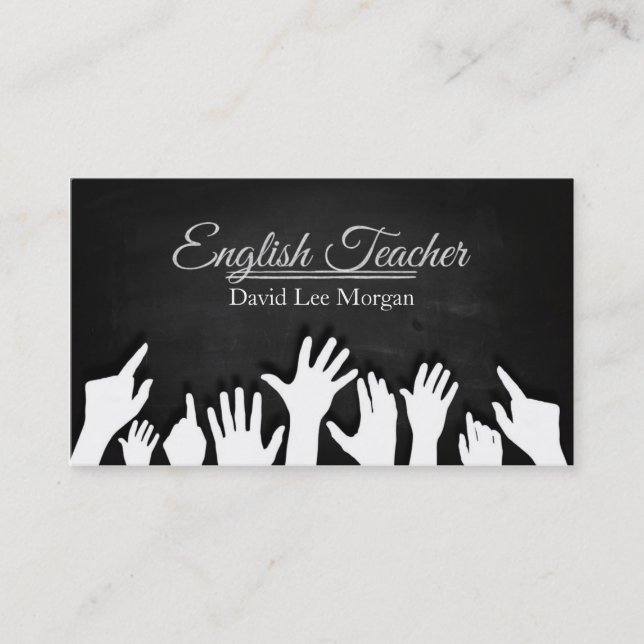 English Teacher Business Card (Front)