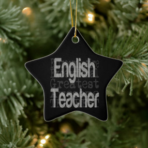English Teacher Extraordinaire Ceramic Ornament