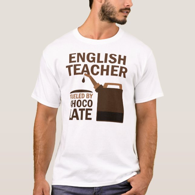 English Teacher (Funny) Chocolate T-Shirt (Front)
