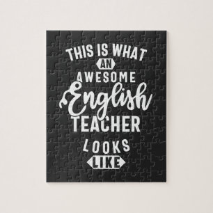 English teacher, Funny english teacher Jigsaw Puzzle