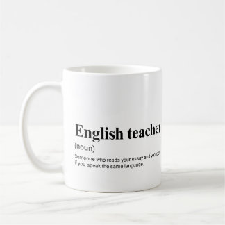 English Teacher Funny Teaching Definition Coffee Mug