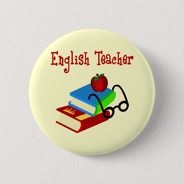 English Teacher Gifts 2 Inch Round Button (Front)