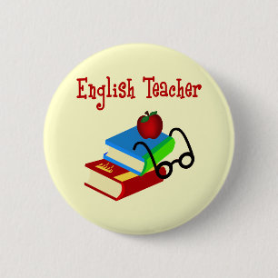 English Teacher Gifts 2 Inch Round Button