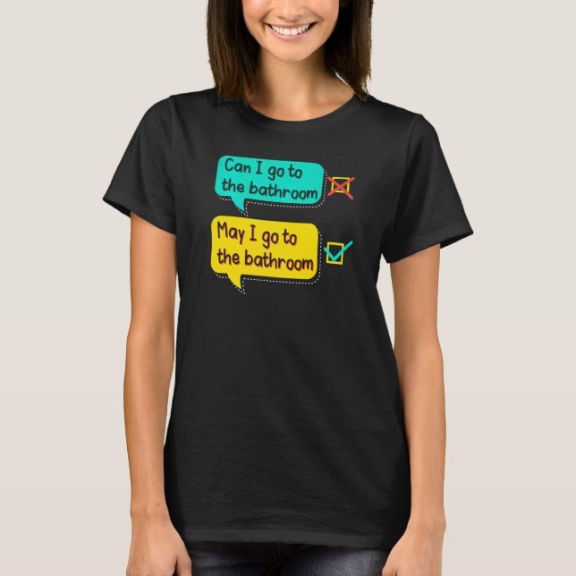 English Teacher Grammar Teaching School Grammarian T-Shirt (Front)