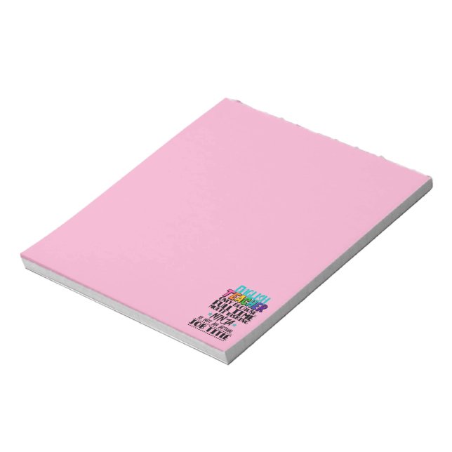 English Teacher Only Because Full Time Multi Task Notepad (Rotated)