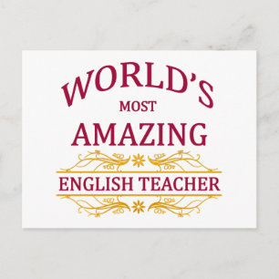 English Teacher Postcard