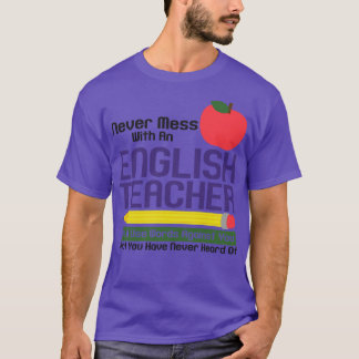 English Teacher Reading Books Vocabulary Grammar T-Shirt