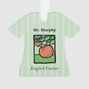English Teacher Thank You, Apple Ornament