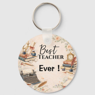 English Teacher Thank You Gift End of School Year Keychain