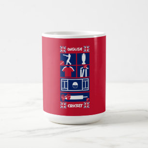 English Test Cricket   Latte Mug