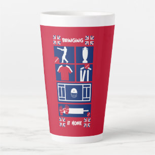 English Test Cricket   Latte Mug