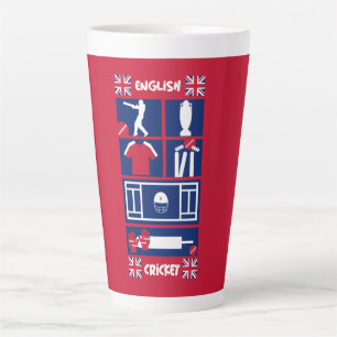 English Test Cricket   Latte Mug