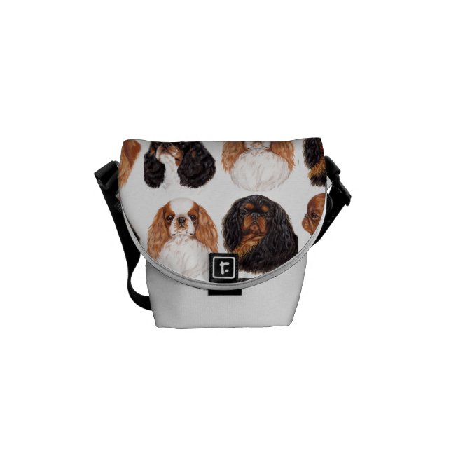 English Toy Spaniel Bag , All four Colors Messenger Bag (Front)