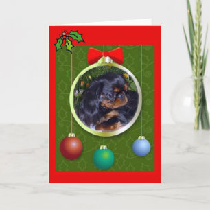 English Toy Spaniel Christmas Holiday Card