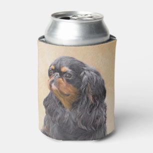 English Toy Spaniel Painting Original Animal Art Can Cooler