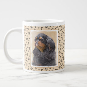 English Toy Spaniel Painting Original Animal Art Large Coffee Mug