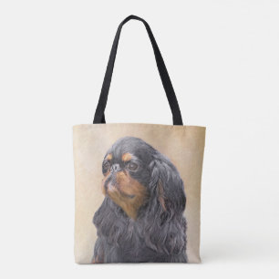 English Toy Spaniel Painting - Original Dog Art Tote Bag