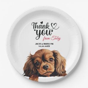 English Toy Spaniel Paper Plate