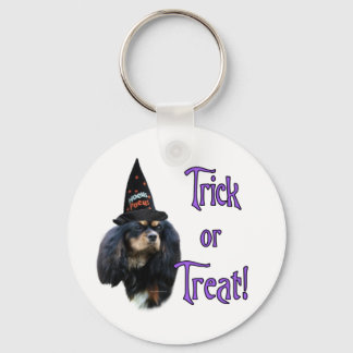 English Toy Spaniel Trick Keychain