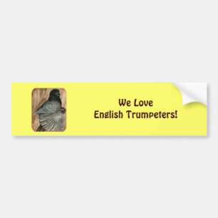 English Trumpeter Pigeon: 1980 Andalusian Bumper Sticker